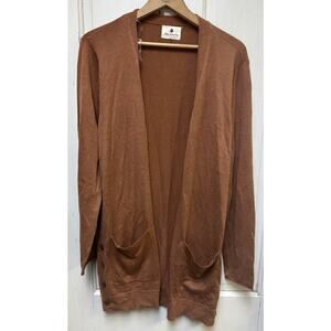 Betsey’s Boutique Shop Rust Color Lightweight Cardigan Sweater Size XL